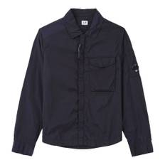 C.P. Company, Jakke, Herre, Blå, L, Uld, Chrome-R Pocket Overshirt Jakke
