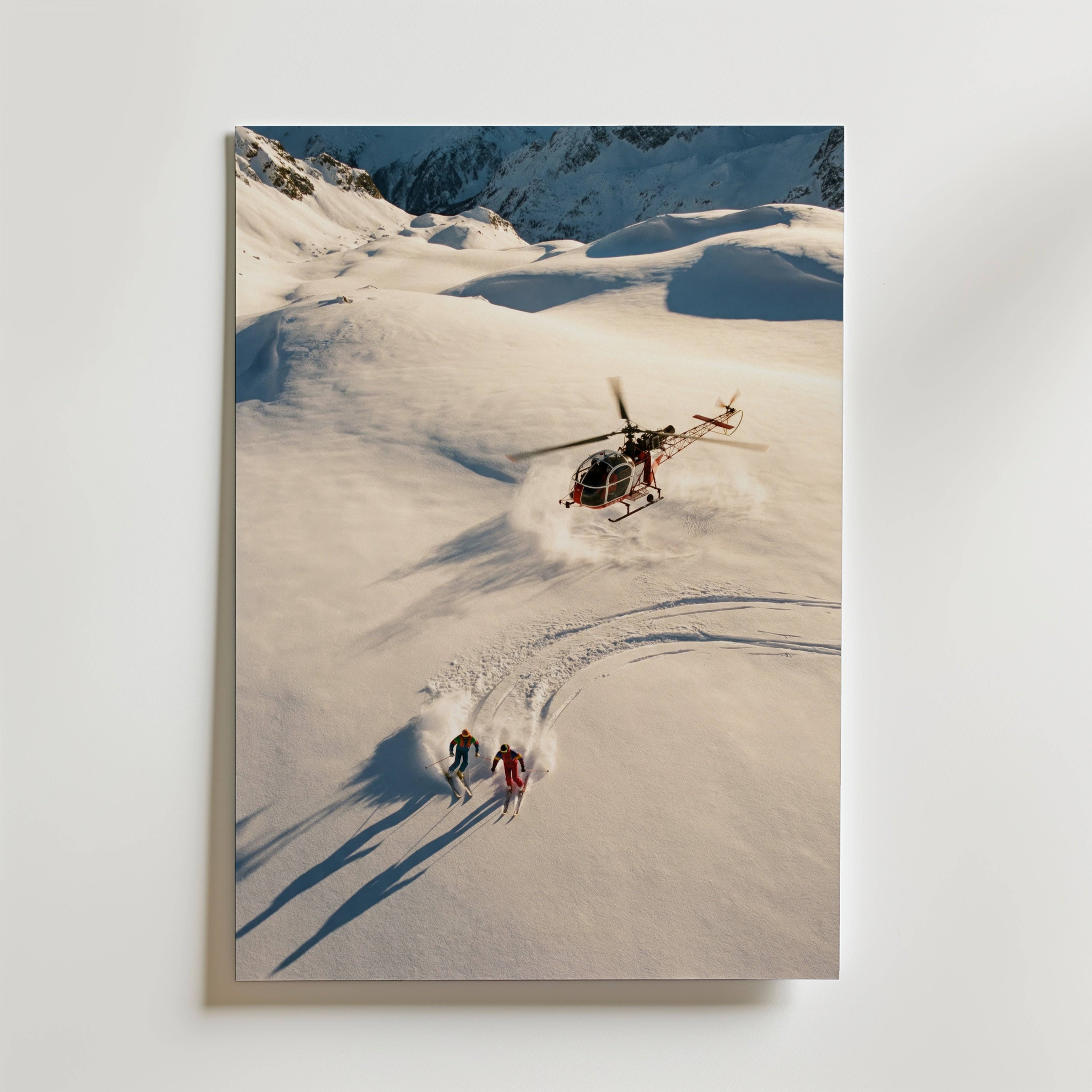 Alpine Pursuit Prestige Poster - Premium Canvas 21x30 cm Utan passepartout