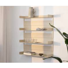 Metallbude Aris hylde - cashew - 4 stk