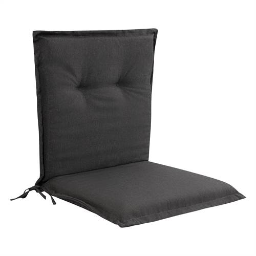 Luksus PLUS trädgårdsdyna till trädgårdsstol - Tjock skumkärna 7 cm - Antracitgrå trädgårdsstolsdyna med extra hög komfort & UV-resistent överdrag - Nordstrand Home dyna.