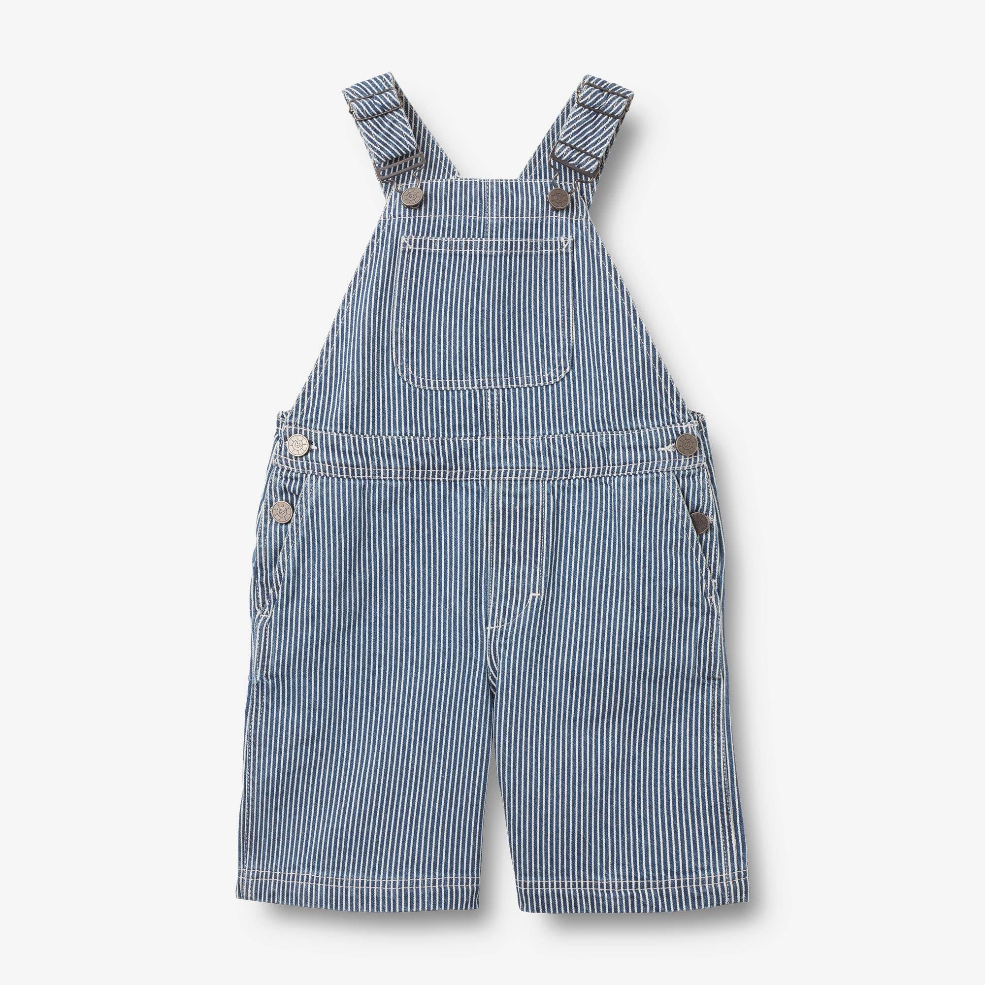 WHEAT® - Denim Shorts Overalls Lykke - denim stripe - Str 110.