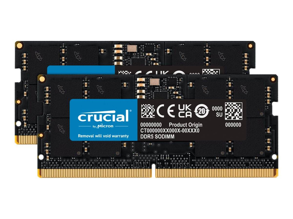 Crucial DDR5 SDRAM 32GB kit CL40 Ikke-ECC SO DIMM 262-PIN --> I externt lager, forväntat leveransdatum hos dig 12-10-2026