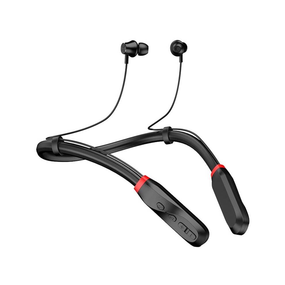 Neckband Headphones, Extra Long Playing Wireless Stereo Earbuds with Mic, Sports Waterproof Earphones