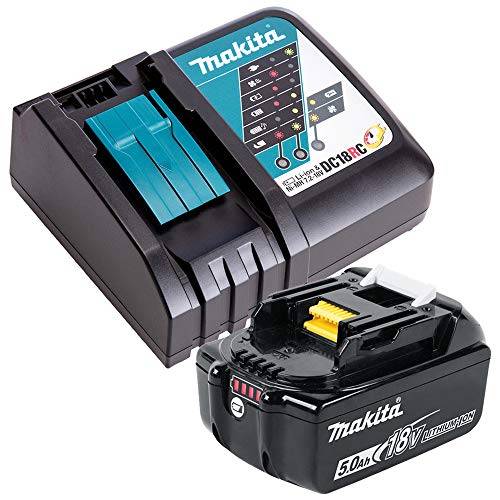 Makita DC 18 RC batteri snabbladdare Makita BL 1850 – 18 V 5,0 Ah Li-Ion batteri