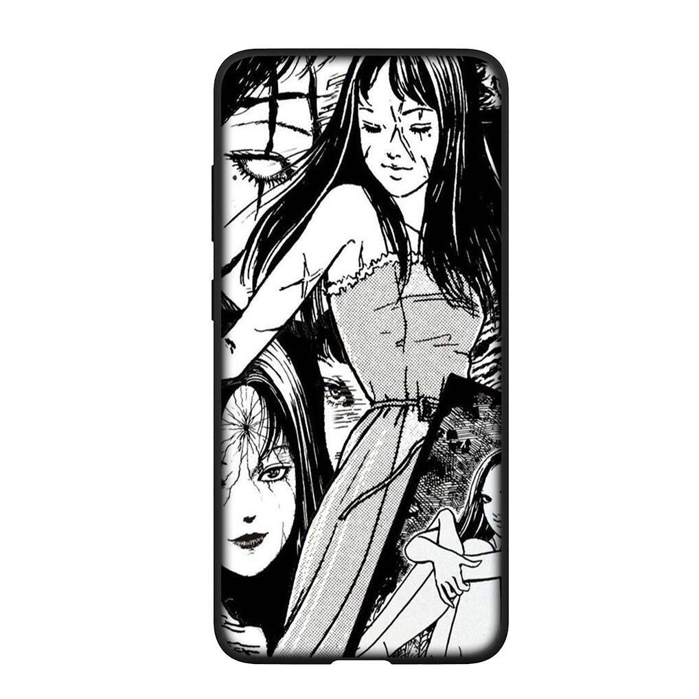 for Samsung Galaxy S25 S24 S23 S22 Ultra FE Plus A17 A37 A57 A56 A55 A06 A16 A15 A36 A26 A35 A05 A25 A54 A34 Phone Case Tomie Cartoon Junji Ito Cover for Samsung Galaxy S9 ceil färg