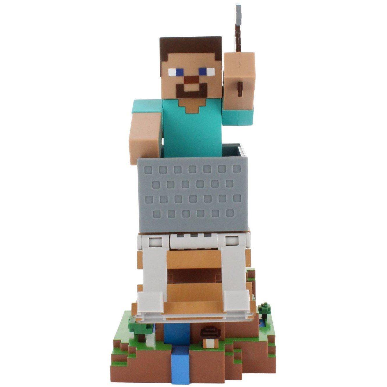 Cable Guys Minecraft: Steve Cable Guy R.e.s.t Collectible Figure Device Holder