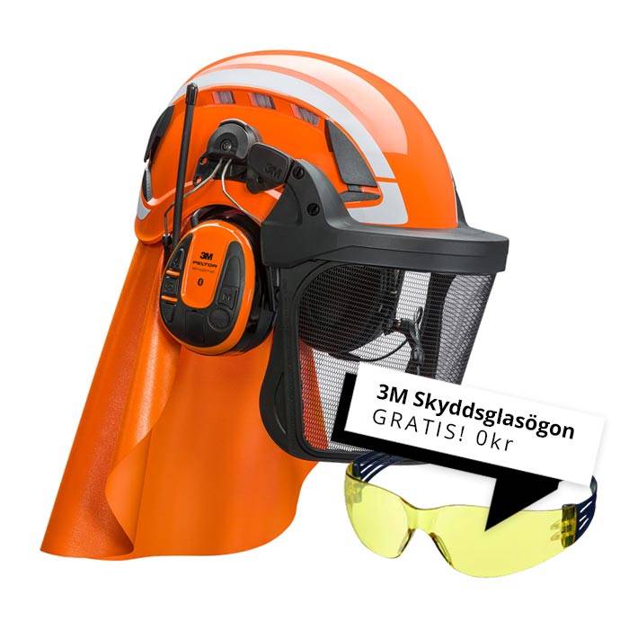 Huggarhjälm 3M Peltor + 3M Peltor WS Alert XPI+