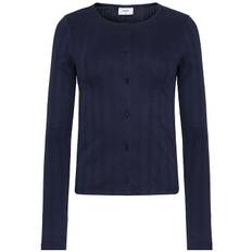 Grunt Cardigan - GrPrat - Navy m. Hulmønster - Grunt - 10 år (140) - Cardigan