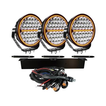 Strands Komplett Kit 3X Siberia NR 9" Extraljus LED