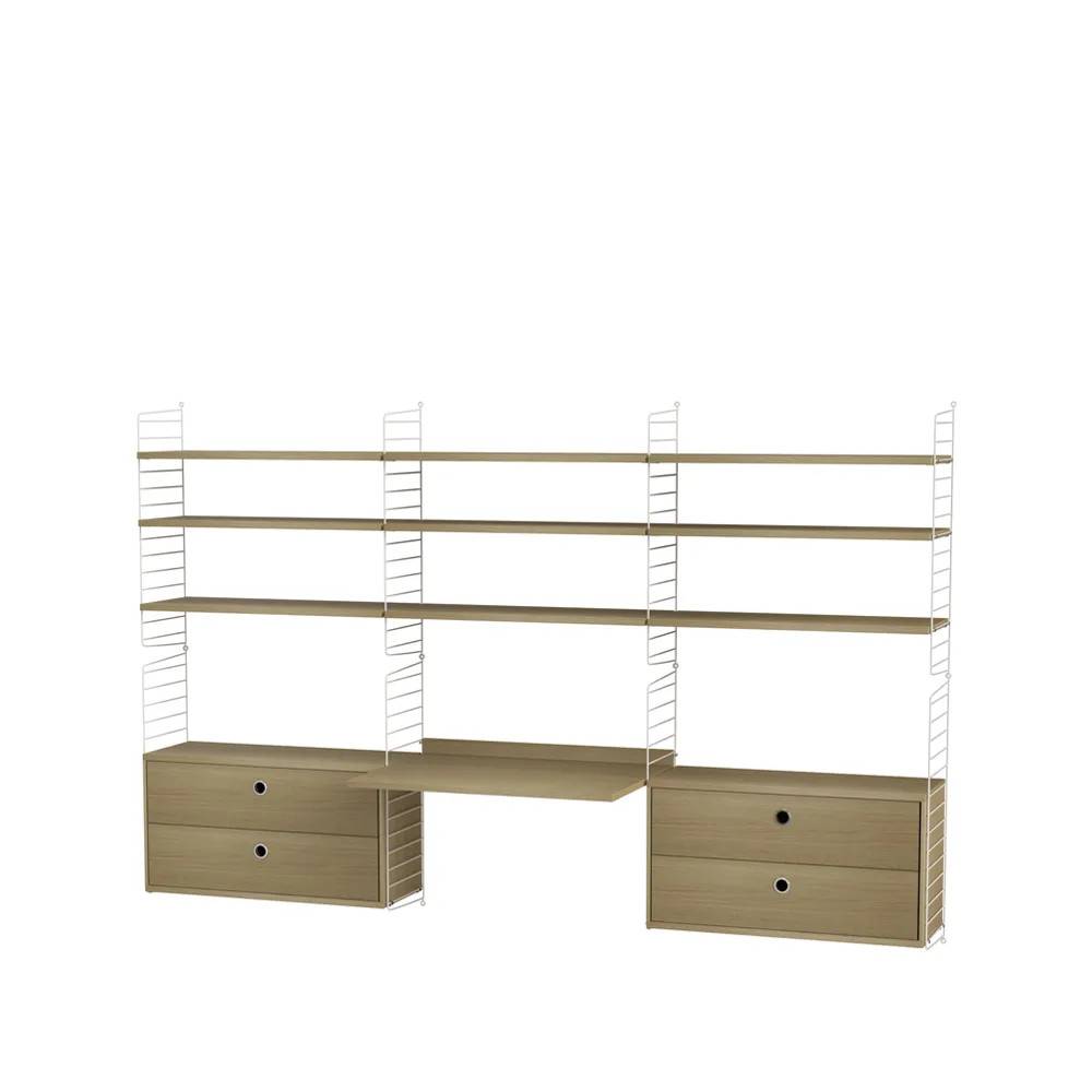 String String kontor ek & vit - Kombination F - Beige