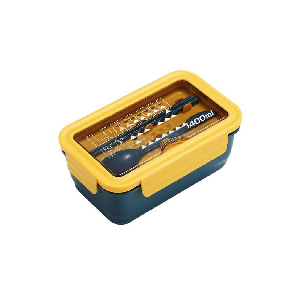 (Denim blue) BoSaiD Portable Microwave Oven Compartments Japanese Bento Lunch Box Fresh-Keeping Case