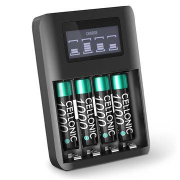 4x CELLONIC uppladdningsbart batteri för Siemens Gigaset A400 A415 A415A A580 A585 / C300 C430 C430A C475 C530 C530A / S810 S850 S850A / CL660HX CL660 / E290 E630 trådlös telefon - telefonbatteri, ersättningsbatteri + Laddare