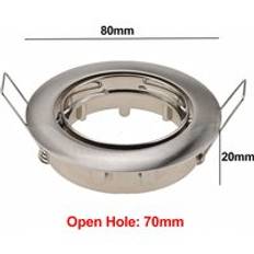 Justerbar taklampa hållare halogenljusfäste kopp aluminium led downlight gu10 mr16 spot lampa hållare - Gul / Gu10
