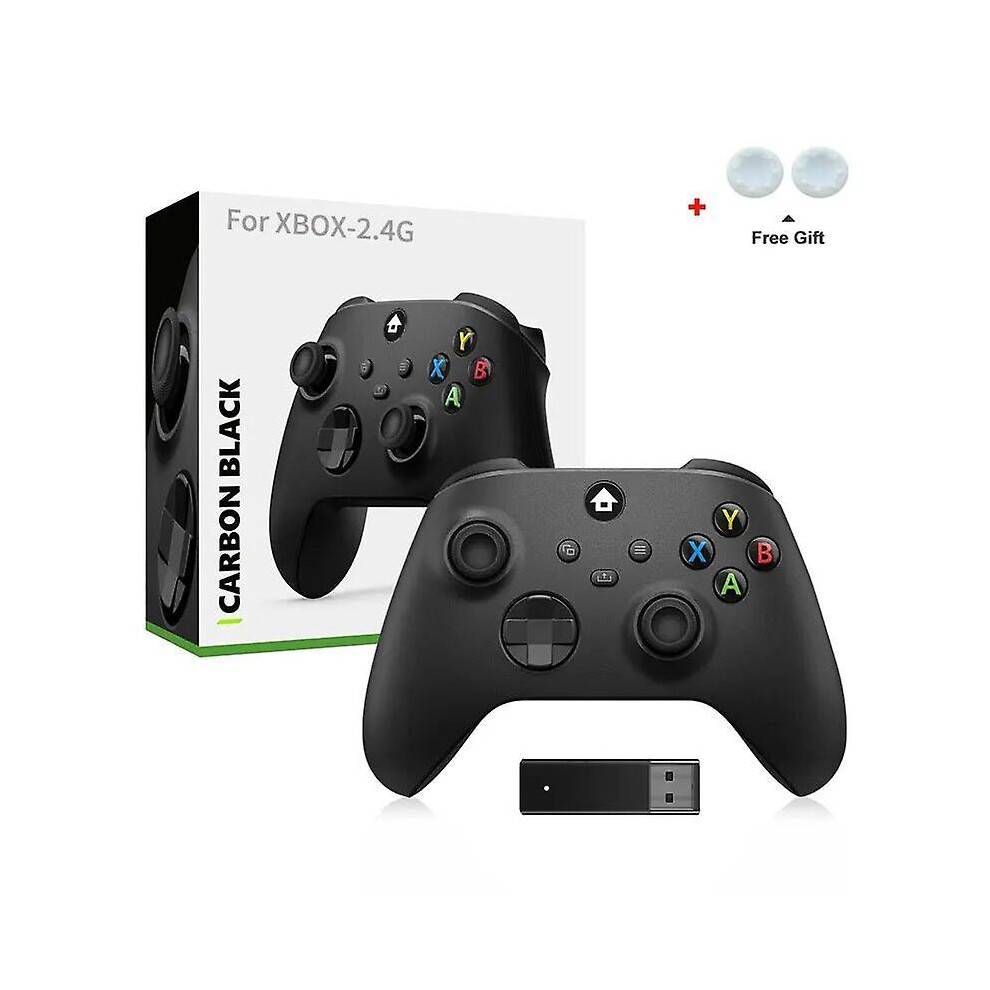 (Black with box) 2.4g Wireless Controller For Xbox One/one S/one X/one Series Bluetooth Gamepad With Wireless Adapter Headset Jack Pc Controllers