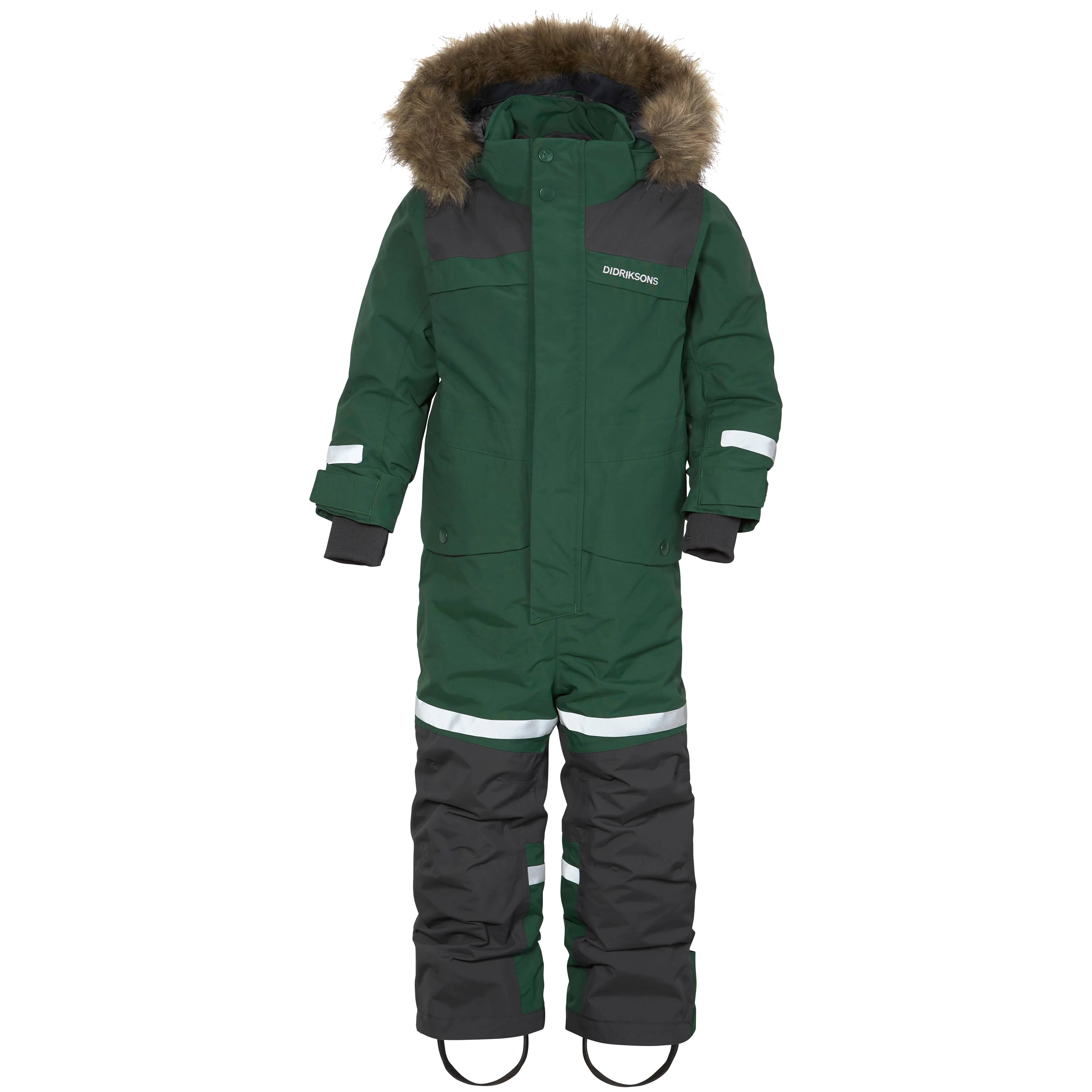 Didriksons Bjärven Kids' Coverall Flyverdragt Børn - Evening Green - Evening Green / 120