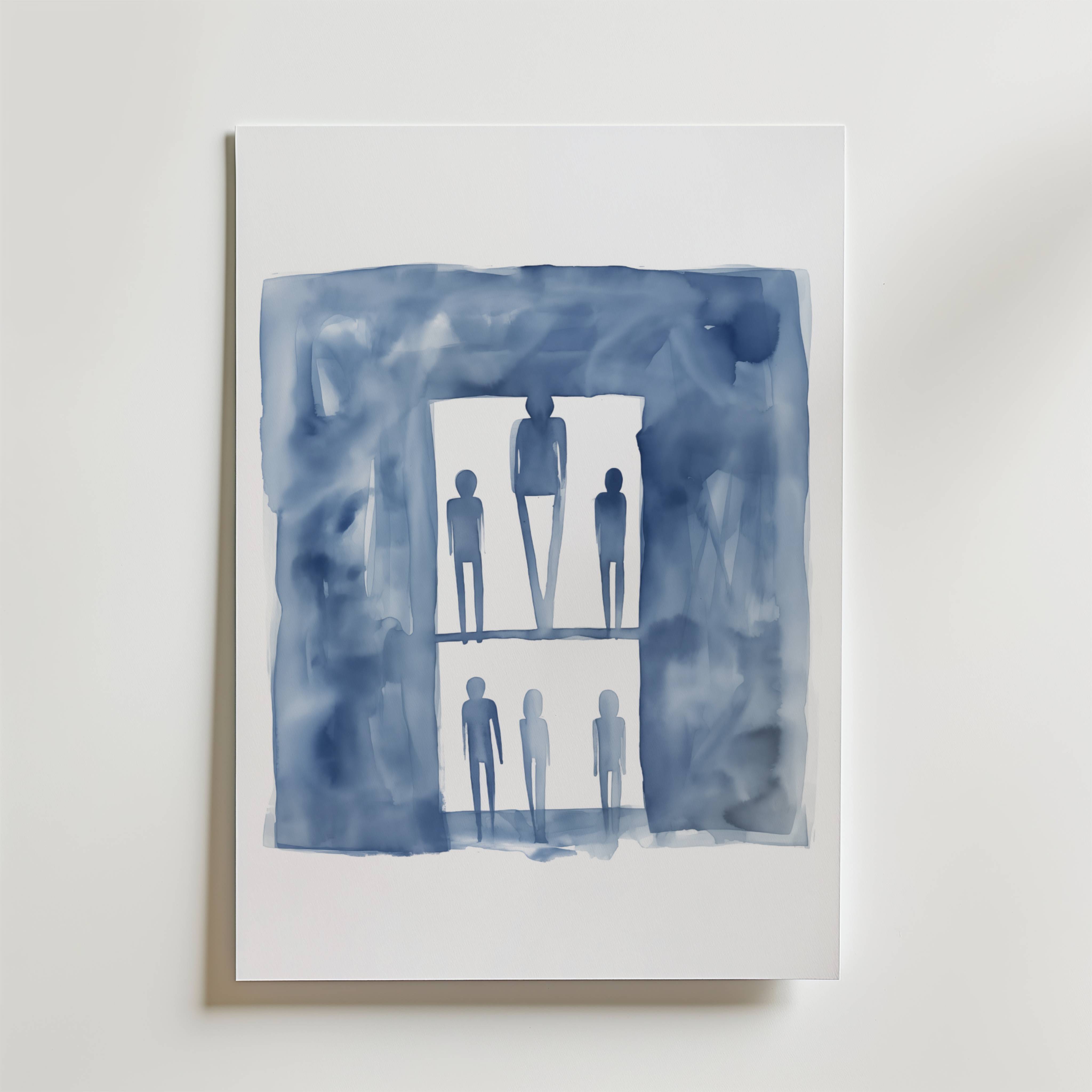 Shades of Humanity Poster - Premium Canvas 40x50 cm