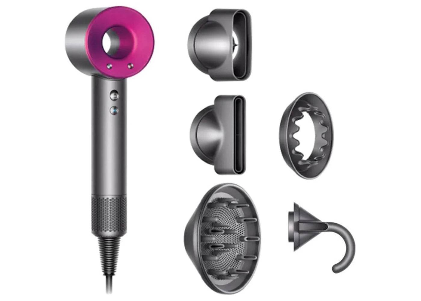 Dyson Supersonic Hair Dryer HD08 (HK Plug) 605 Iron/Fuchsia - One Size (One Size)