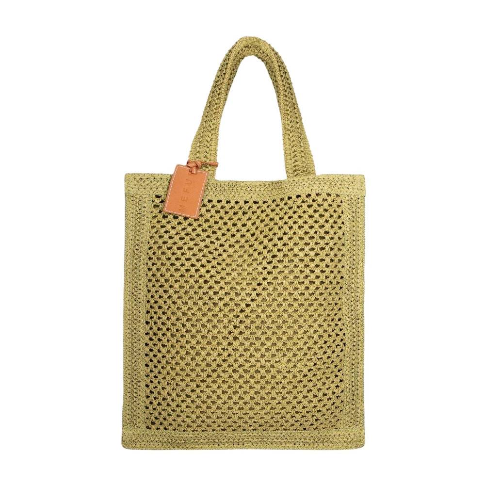 Me-Fui Raffia Strandtaske - Tasker - Dame - Grøn - ONE SIZE - Uld