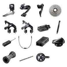 Shimano Ultegra R8050 DI2 11 speed Geargruppe 175 / 50-34 / 11-30 / Press Fit / Lang Slagskifter