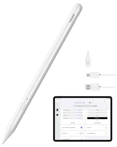 Metapen A11 (Smarter Chip, Shortcuts & Smooth Inking) for Apple iPad 11th/10th~6, iPad Air 7/6/5/4/3, Stylus Pen for i Pad Pro M4/12.9"/11", Mini 5/6, Palm Rejection