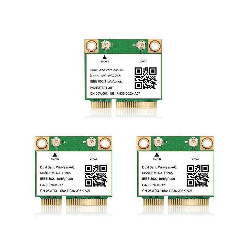 3X 1200Mbps 4.2 PCI-E Wifi Card MC-AC7265 Wireless Network Card 7265 802.11ac 2.4G 5Ghz