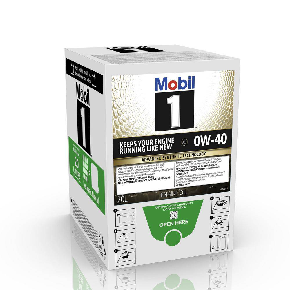 MOBIL 1 FS 0W-40, BAG-IN-BOX Mobil Volvo - Vw - Toyota - Mercedes - Audi - Renault - Kia - Skoda