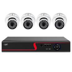 Komplet sæt til videoovervågning med 4 dome kameraer og 1 TB hdd