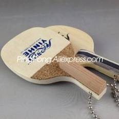2x yinhe mini hinoki bordtennisracket nyckelring / nyckelring hänge original galax pingis fladdermus liten / souvenir