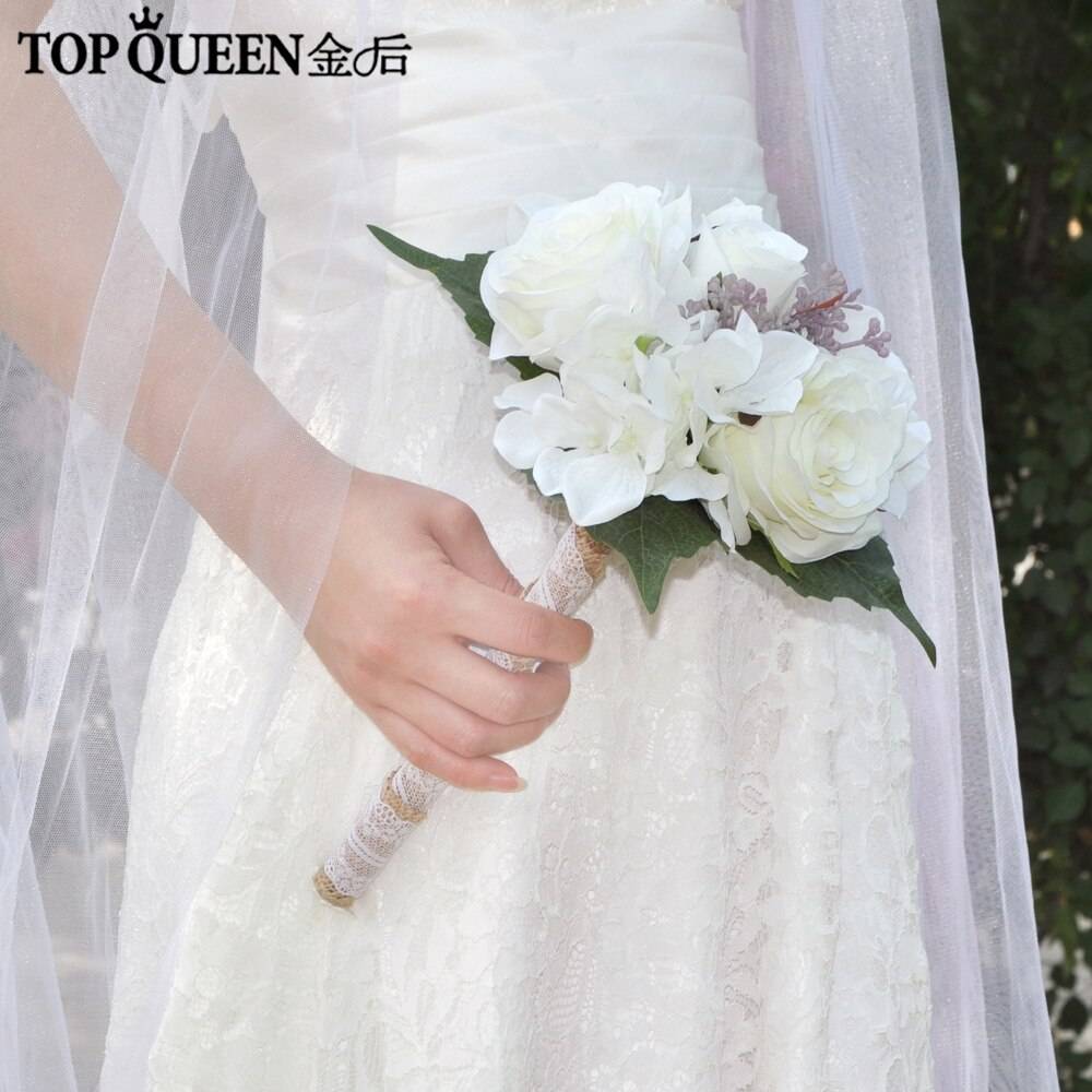 Topqueen bröllopsbukett blombukett bröllopsdekoration bukett mariage lila brudtärna buketter brudtärna bukett f27