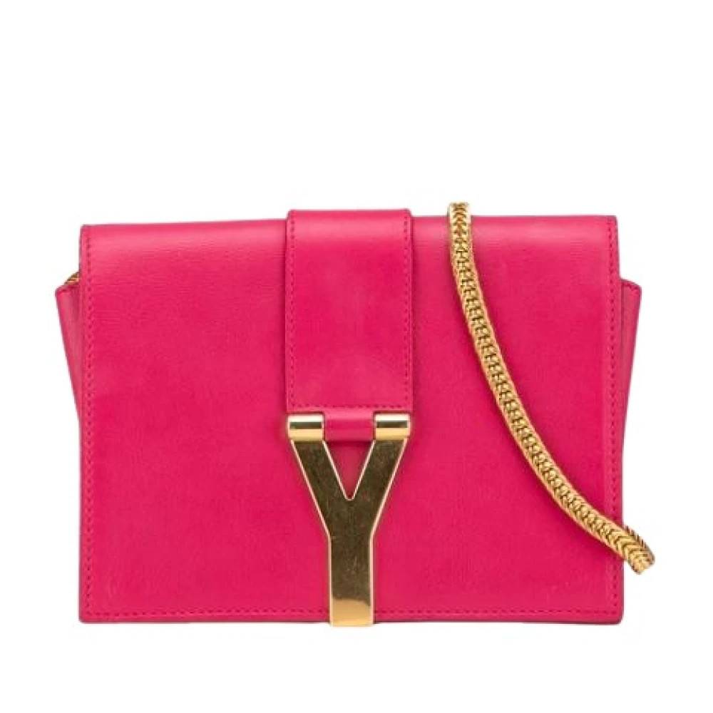 Saint Laurent Vintage Pre-owned Vintage Skuldertaske - Vintage - Dame - Lyserød - ONE SIZE - Uld