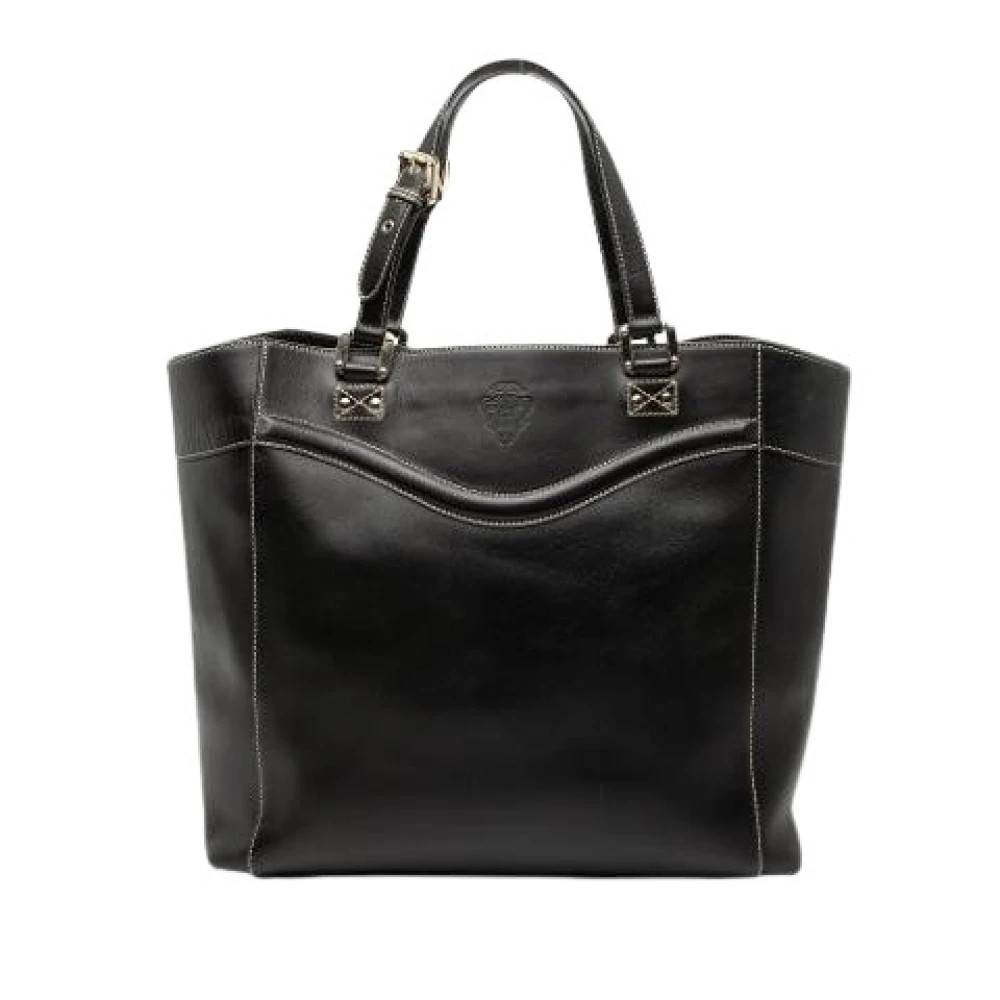 Gucci Vintage Pre-owned Tote Bag - Vintage - Dame - Sort - ONE SIZE - Læder