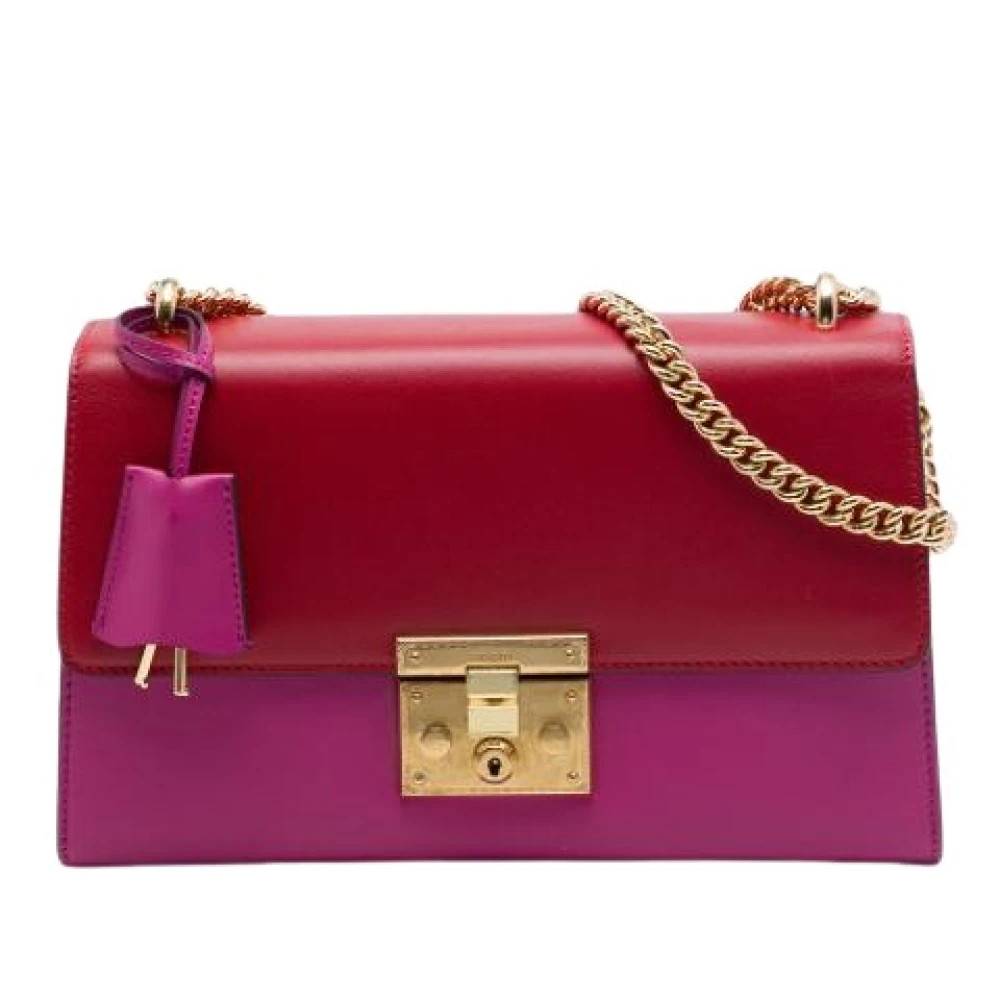 Gucci Vintage - Pre-owned S-lock Axelremsväska Vintage - Dam - ONE Size - Läder