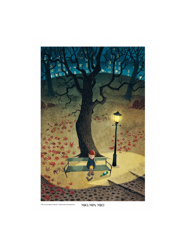 Poster Mio, min Mio - Johan Egerkrans - Tegnérlunden - 50x70 cm