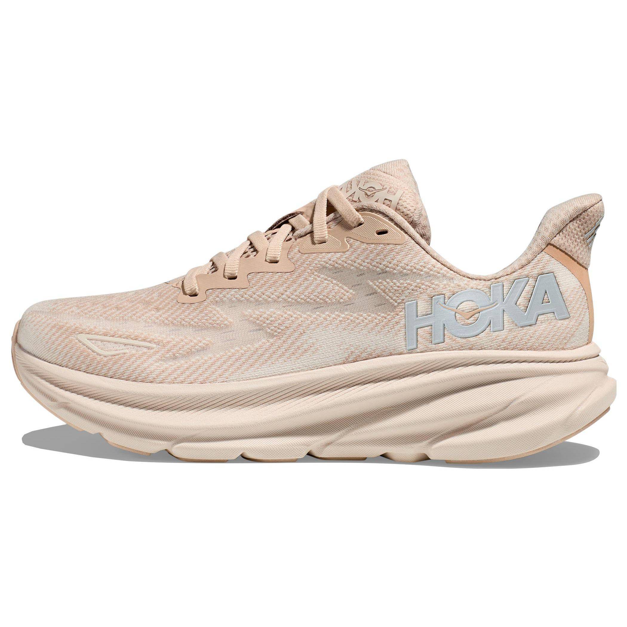 HOKA Clifton 9 Shifting Sand Herr Sneakers Tan Eggnog 1127895-SSEG cm white