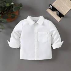 Baby Boy Mode Casual Vit Pikétröja, mångsidig och - Vitt (6-9M,9-12M,12-18M,18-24M,2-3Y)