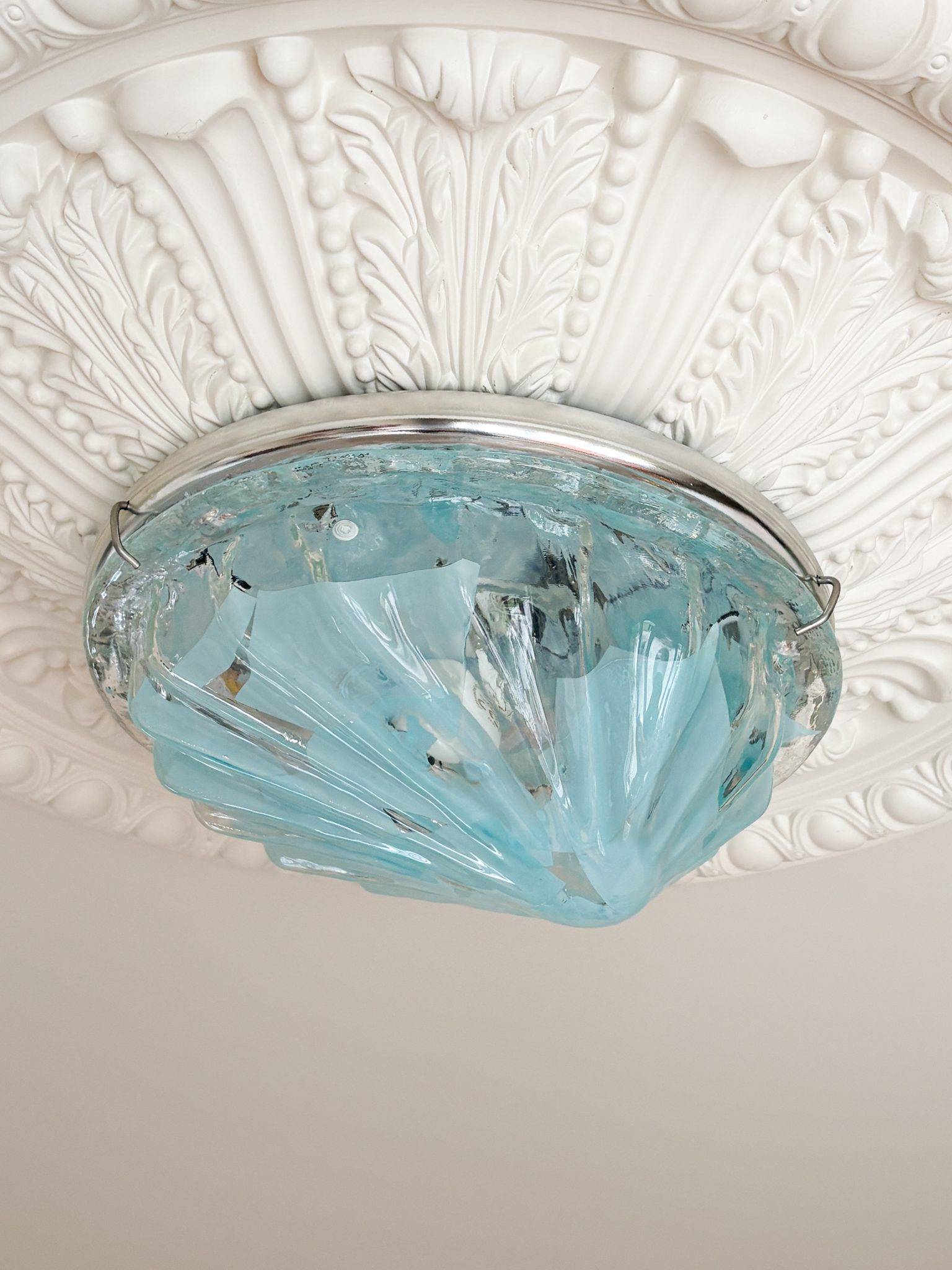La Murrina Murano-loftlampe Blå 30 cm