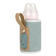 Babyflaskvärmare, mjölkflaska värmarväska, USB-isolerad babyflaskvärmare, bärbar babyflaskvärmare väska, justerbar flaskvärmare för matning av baby hem resor utomhus