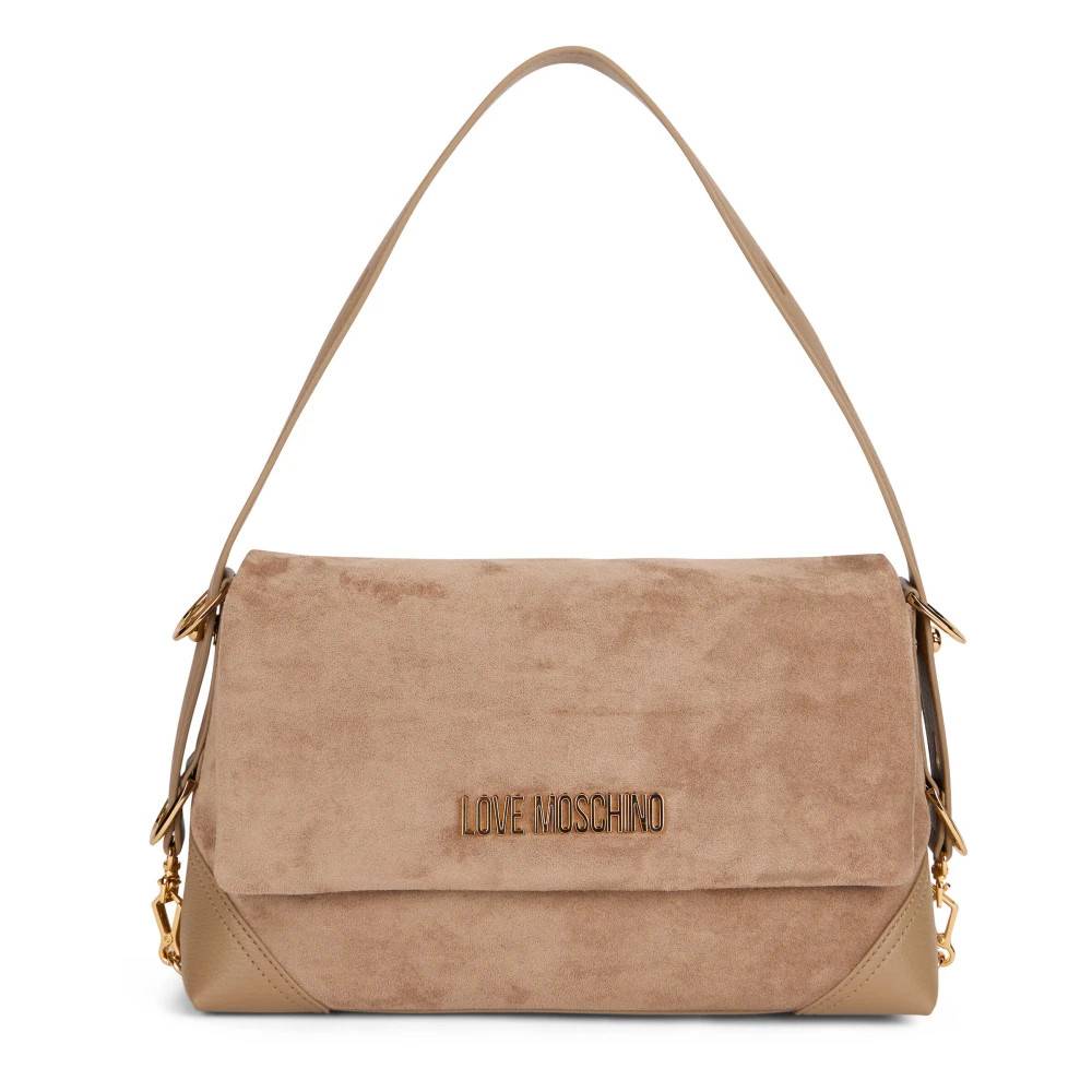 Love Moschino Skuldertaske - Tasker - Dame - Beige - ONE SIZE - Uld