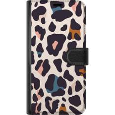 Motorola Moto E14 Sort Tegnebogsetui Leopardmönster