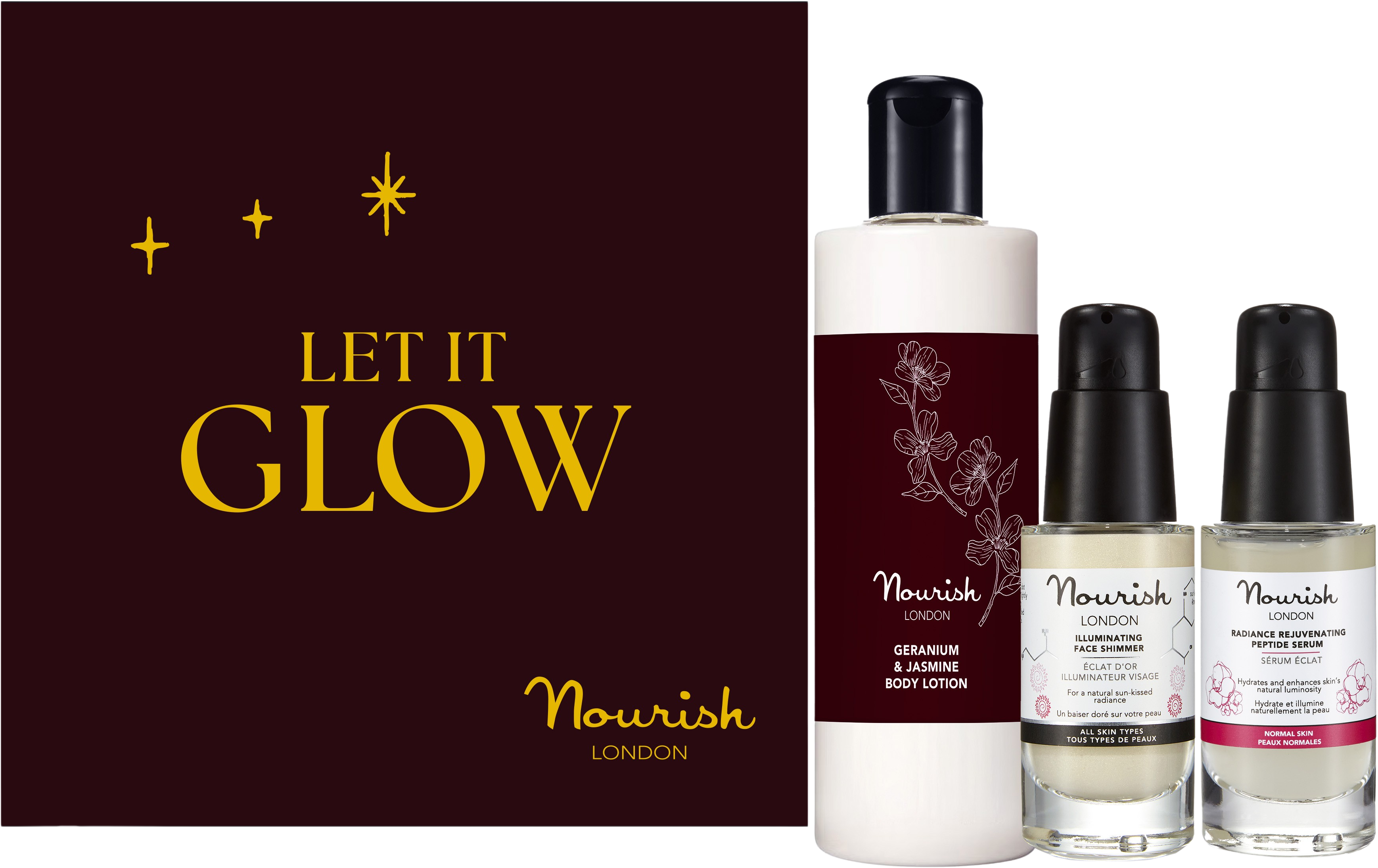 Nourish London Let it Glow Gift Set - 1 set