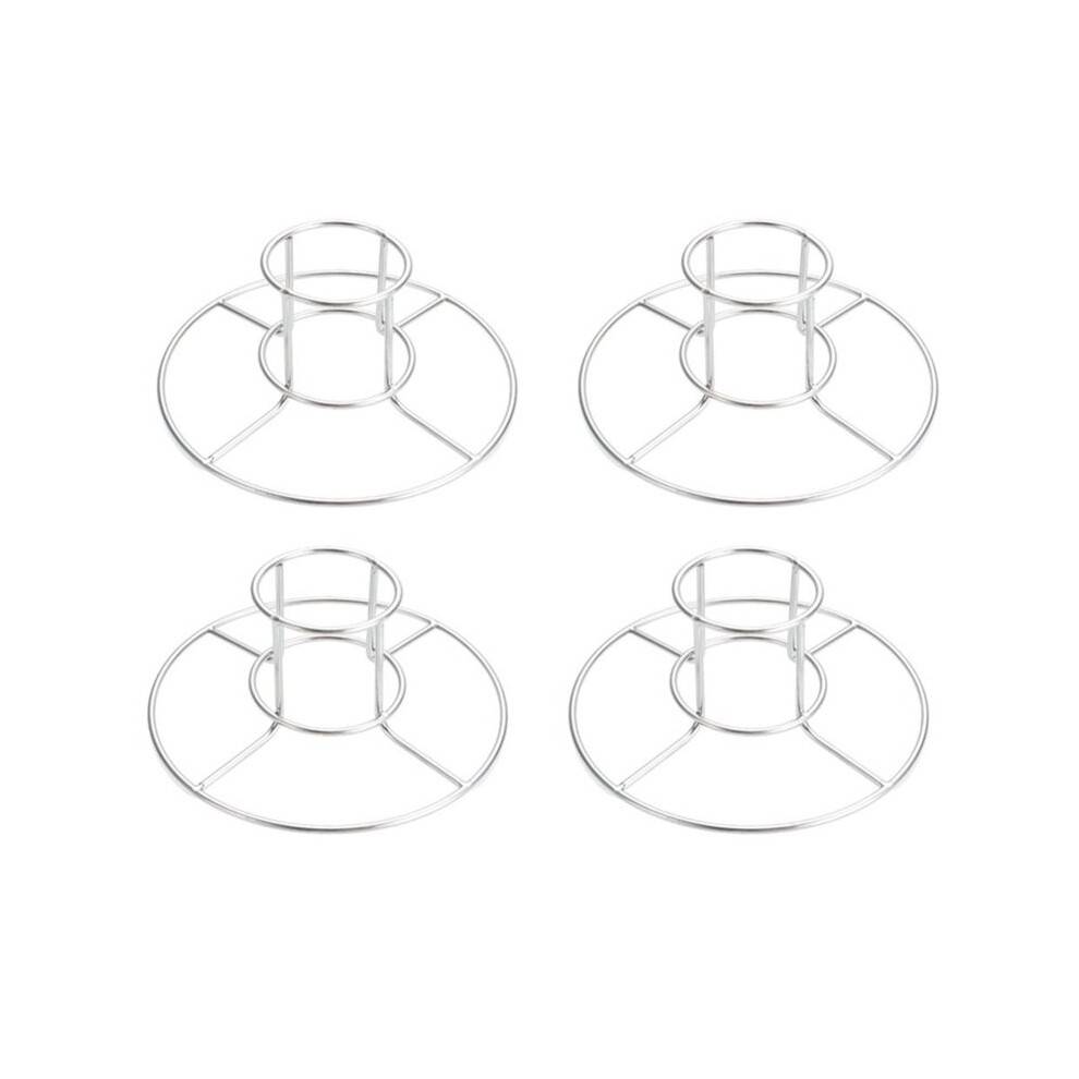 4 Pcs Beer Can Chicken Holder for Grill Smoker Oven Vertical Stainless Steel Beer Butt Chicken Holder Stand for Grilling