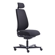 Kontorstol Canadian Ergo Comfort Soft m. Nakkestøtte Uden armlæn