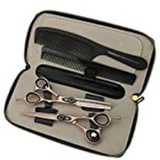 JIESENYU 15,24 cm frisörsax 440c professionell hårstylist trimma och hår uttömmande frisörsaxar set (set)