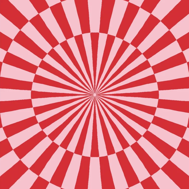 Langkilde & Søn Rød Cirkusdug 200x200cm