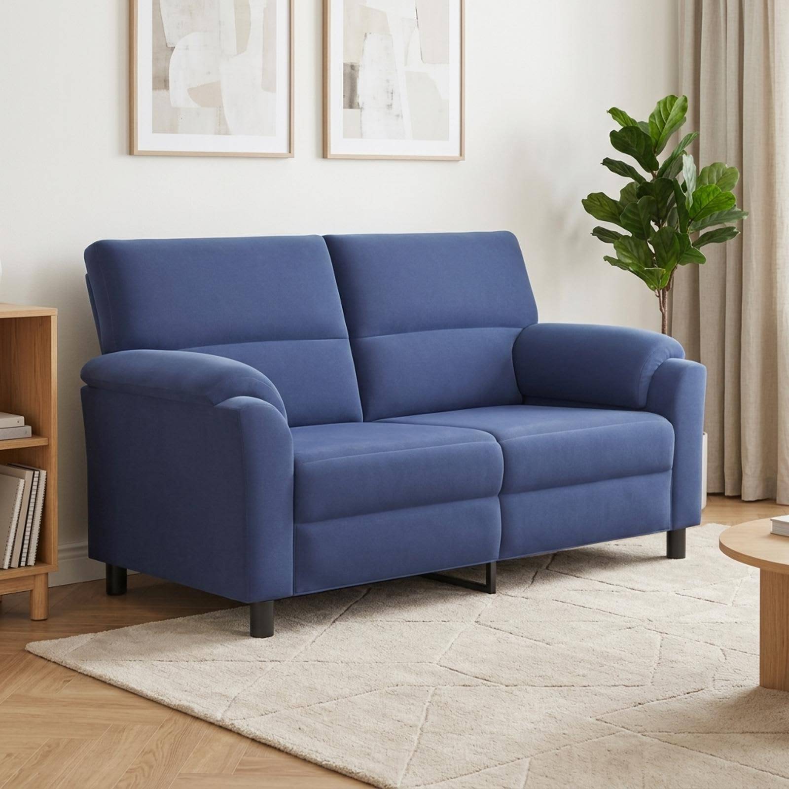vidaXL Sofa Politi blå 174 x 85 x 93 cm Fløjl