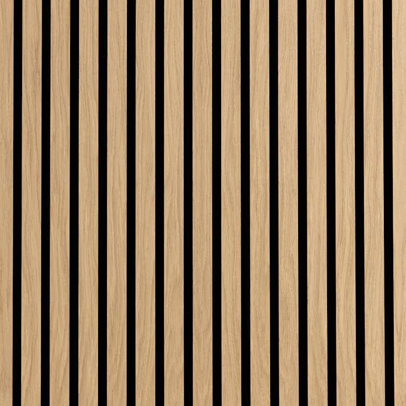 Akustikpanel Wood on wall Ek Ljuslackad