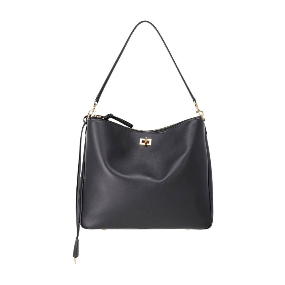Balenciaga Minimalistisk Skuldertaske - Tasker - Dame - Sort - ONE SIZE - Uld