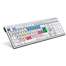 LogicKeyboard LKB-NEWSC-AJPU-FR tangentbord, Avid NewsCutter (PC/Slim) vitt/färgglad