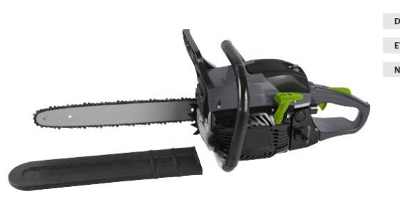 Grouw, Kædesav, benzin, 16”, 1,8 kW