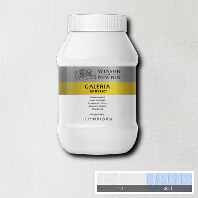 Winsor & Newton Galeria Akrylfärg 1 liter Titanium white 644 *